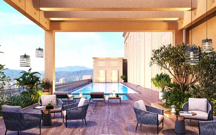 Modern living room with TV unit